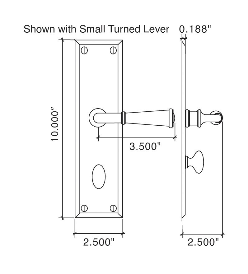 Abington Multi-Point Lock Trim — Von Morris Hardware